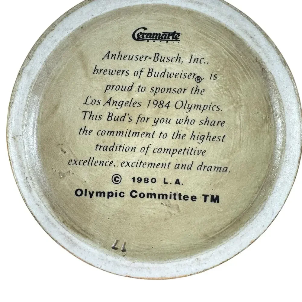 Vintage Budweiser 1984 Los Angeles Olympic Games‎ Beer Stein